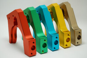 The effect of various colors of parts after anodizing