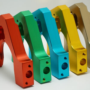 The effect of various colors of parts after anodizing